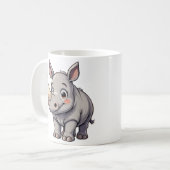 Cute Rhino Koffiemok (Voorkant links)