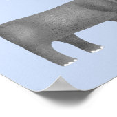 Cute Rhinoceros Dierenvriend Poster (Hoek)