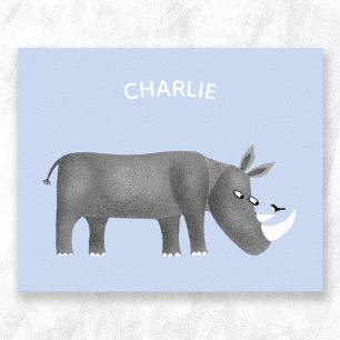 Cute Rhinoceros Dierenvriend Poster