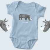 Cute Rhinoceros Dierenvriend Romper