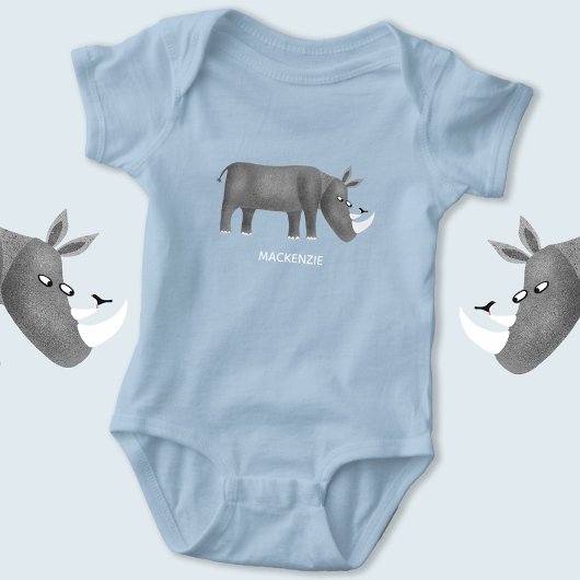 Cute Rhinoceros Dierenvriend Romper