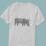 Cute Rhinoceros Dierenvriend T-shirt<br><div class="desc">Een leuke rhinoceros-illustratie voor dierenliefhebbers en wildlieden.</div>