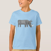 Cute Rhinoceros Dierenvriend T-shirt (Voorkant)