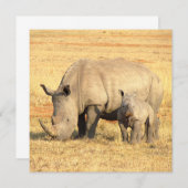 Cute rhinoceros in afrika (Voorkant / Achterkant)