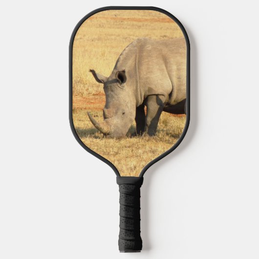 Cute rhinoceros in afrika pickleball paddle (Voorkant)