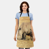 Cute rhinoceros in afrika schort (Gedragen)