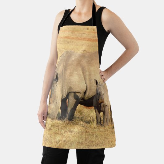 Cute rhinoceros in afrika schort (Insitu)