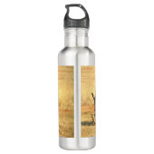 Cute rhinoceros in afrika waterfles  (Achterkant)