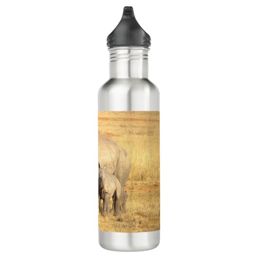 Cute rhinoceros in afrika waterfles  (Rechts)
