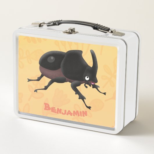 Cute rhinoceros kever cartoon (Voorkant)