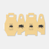 Cute rhinoceros kever cartoon bedankdoosjes (Uitgevouwen)