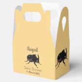 Cute rhinoceros kever cartoon bedankdoosjes (Geopend)