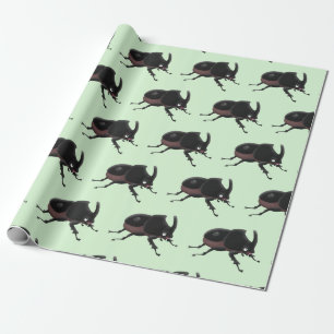 Cute rhinoceros kever cartoon cadeaupapier