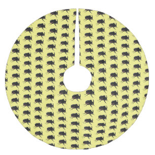 Cute rhinoceros kever cartoon kerstboom rok
