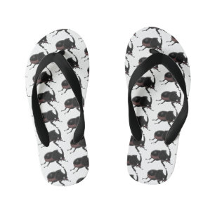 Cute rhinoceros kever cartoon kinder teenslippers
