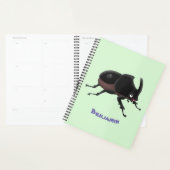 Cute rhinoceros kever cartoon planner (Display)