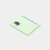 Cute rhinoceros kever cartoon post-it® notes (Schuin)