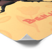 Cute rhinoceros kever cartoon poster (Hoek)