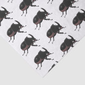 Cute rhinoceros kever cartoon tissuepapier (Detail)