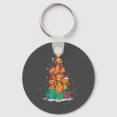 Cute Rhodesian Ridgeback Le Dog Christmas Tree Xma Sleutelhanger (Voorkant)