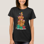 Cute Rhodesian Ridgeback Le Dog Christmas Tree Xma T-shirt (Voorkant)