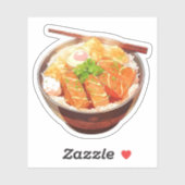 Cute Rice Bowl Sticker (Vel)