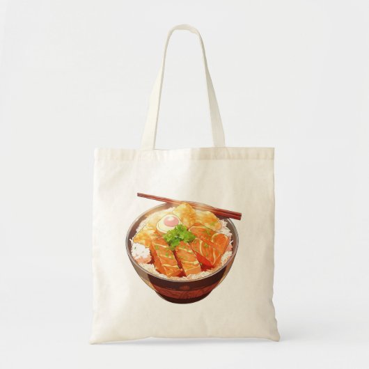 Cute Rice Bowl Tote Bag (Voorkant)