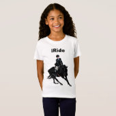 Cute Ride Children's Horse T-shirt (Voorkant volledig)