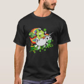 Cute Riding Unicorn Funny St Patrick Day T-shirt (Voorkant)