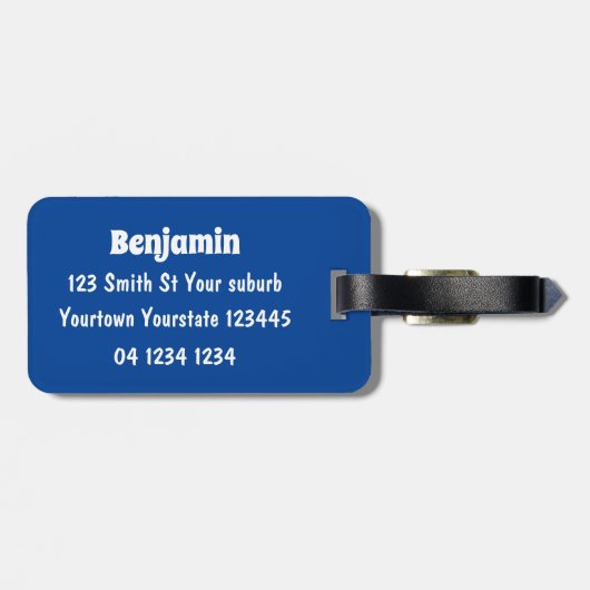 Cute ring tail lemur dansend cartoon illustratie bagagelabel (Achterkant horizontaal)