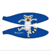 Cute ring tail lemur dansend cartoon illustratie basketbal (Panelen)