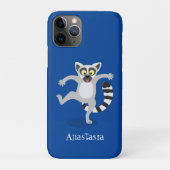 Cute ring tail lemur dansend cartoon illustratie Case-Mate iPhone case (Achterkant)