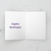 Cute ring tail lemur dansend cartoon illustratie kaart (Binnen)