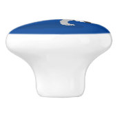 Cute ring tail lemur dansend cartoon illustratie keramische knop (Zijkant)