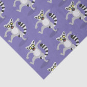 Cute ring tail lemur dansend cartoon illustratie tissuepapier (Detail)