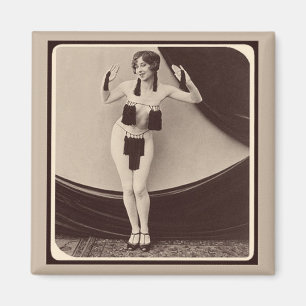 Cute risqué 1920 Flapper Girl Magneet