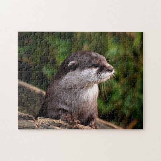 Cute River Otter, Jigzaag Puzzle Legpuzzel (Horizontaal)