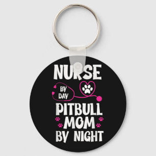 Cute RN Nurse Pit Bull Ma Paw Dog Puppy Lover Sleutelhanger