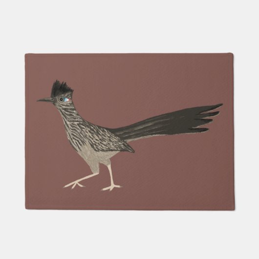 Cute Roadrunner Art over roest Deurmat (Voorkant)