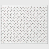 Cute Roadrunner Santa Claus Cadeaupapier (Vlak)