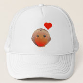 Cute Robin Bird Trucker Pet (Voorkant)