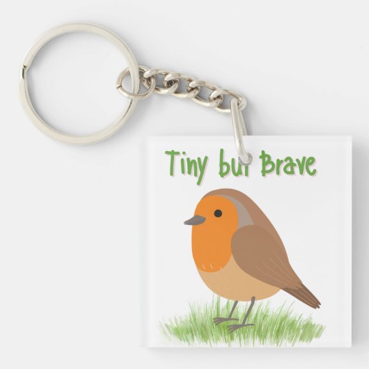Cute Robin Vogelmagneet Sleutelhanger (voorkant)