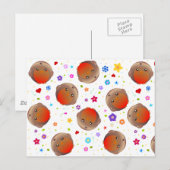 Cute robines en bloesems briefkaart (Voorkant / Achterkant)