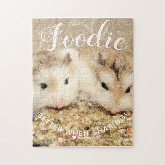 Cute Robo Hamsters Foodie Legpuzzel (Verticaal)
