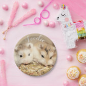 Cute Robo Hamsters Foodie Papieren Bordje (Feest)