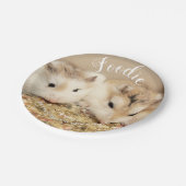 Cute Robo Hamsters Foodie Papieren Bordje (Gekanteld)