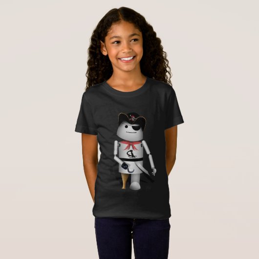 Cute Robo-x9 Pirate T-shirt (Voorkant volledig)