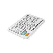 Cute Robot Bath Mat (Gekanteld)