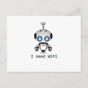Cute Robot Briefkaart
