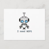 Cute Robot Briefkaart (Voorkant)